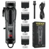 Hiena HYN-212 Electric Hair Clipper UBS Rechargeable Cordless Beard Trimmer Men Powerful Electric Hair Clipper Trimming Tool