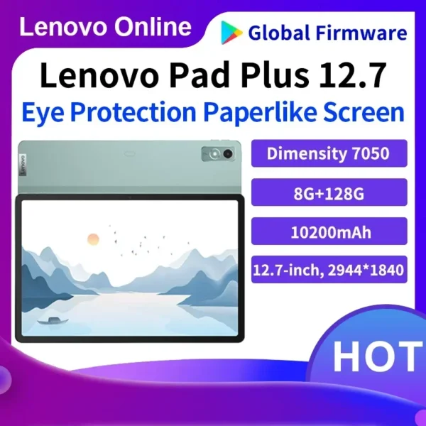 Global Rom Lenovo Xiaoxin Pad Plus 12.7 inch with Matte Display Natural Light Anti-glare Paper Large Comfortable Visual