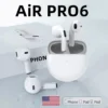 Original Pro 6 TWS Wireless Bluetooth Earphones Headphones Mini Fone Earphone Stereo Sport Headset For Xiaomi Android Earbuds