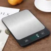 Black Digital Scale 10kg 1g Kitchen Scale Electronic 5kg 1g Baking Gram Weight Scales Grams Ounces Stainless Steel