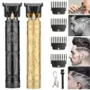 Professional T9 Vintage Electric Rechargeable Hair Clipper Machine Hair Barber Trimmer For Men Hair Cutting